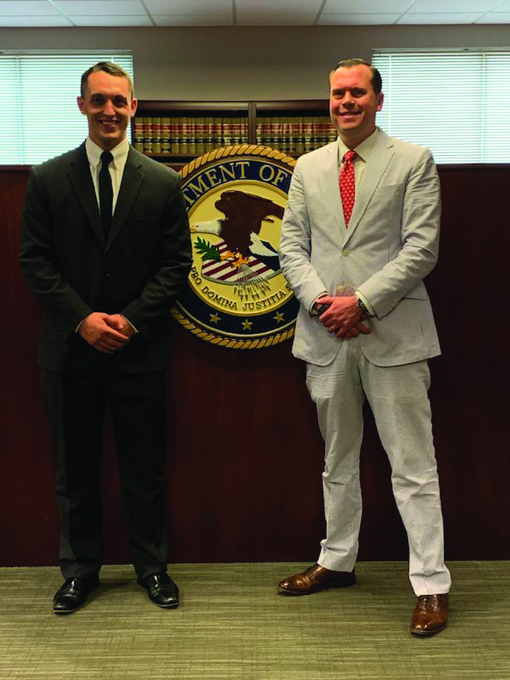 Congratulations to CPT Jules Szanton! Jules was recently sworn in as a Special Assistant U.S. Attorney by the Western District of Kentucky U.S. Attorney Russell Coleman. With this special trust and responsibility, CPT Szanton will now exercise Article III jurisdiction over Soldiers, Civilians, and visitors on Fort Knox, assisting USACC and Fort Knox in furthering respect for and adherence to the rule of law.